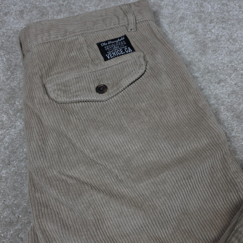 The Stronghold Pants Mens 32x30 Beige Corduroy Relaxed Fit Tapered Leg Outdoor